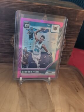 2024-25 Donruss Optic Brandon Miller Pink Hyper Prizm Hornets